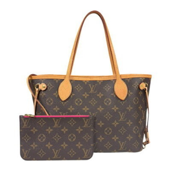 Louis Vuitton Neverfull Monogram Tote Bag Canvas Brown - Picture 1 of 9